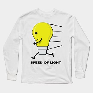 Speed Of Light - Funny Running Bulb Long Sleeve T-Shirt
